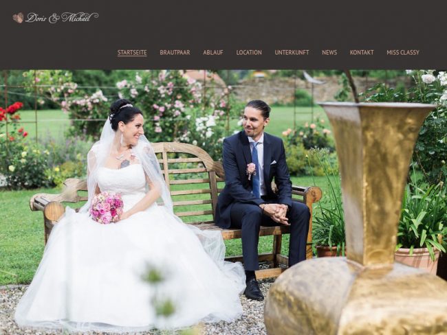 Classy Media - Webdesign & Marketing Agentur, Portfolio, Michael Doris Hochzeit