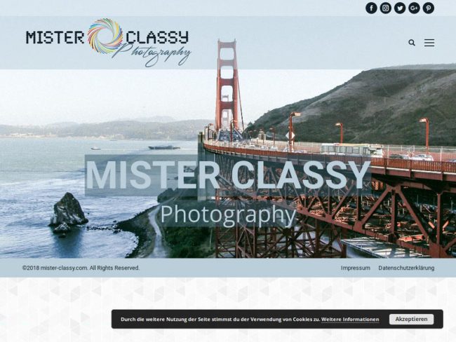 Classy Media - Webdesign & Marketing Agentur, Portfolio, Mister Classy Photography